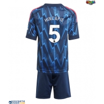 Otroški Nogometni dresi Arsenal Piero Hincapie #5 Gostujoči 2025-26 Kratek Rokav (+ Kratke hlače)